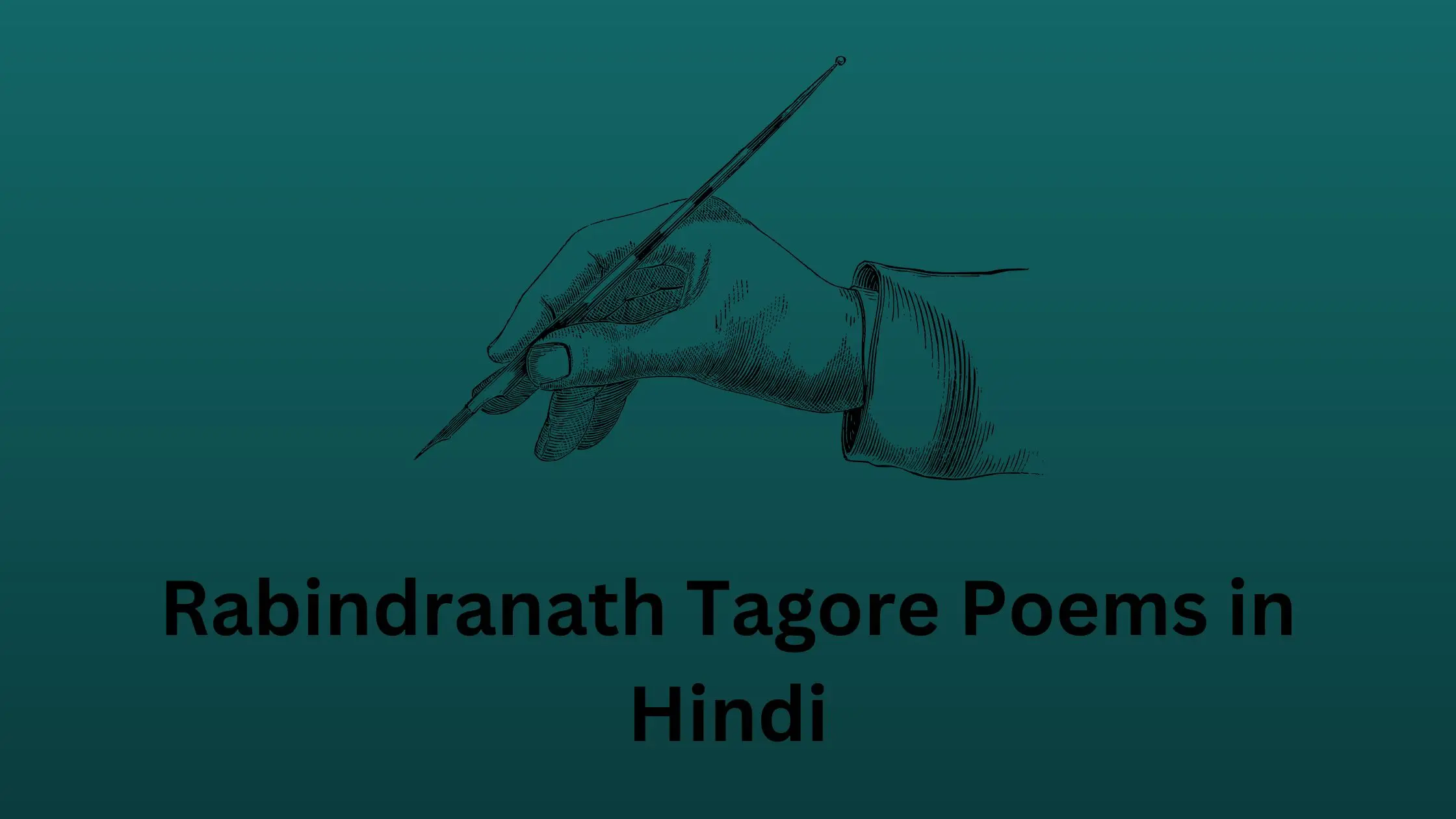 Rabindranath Tagore Poems