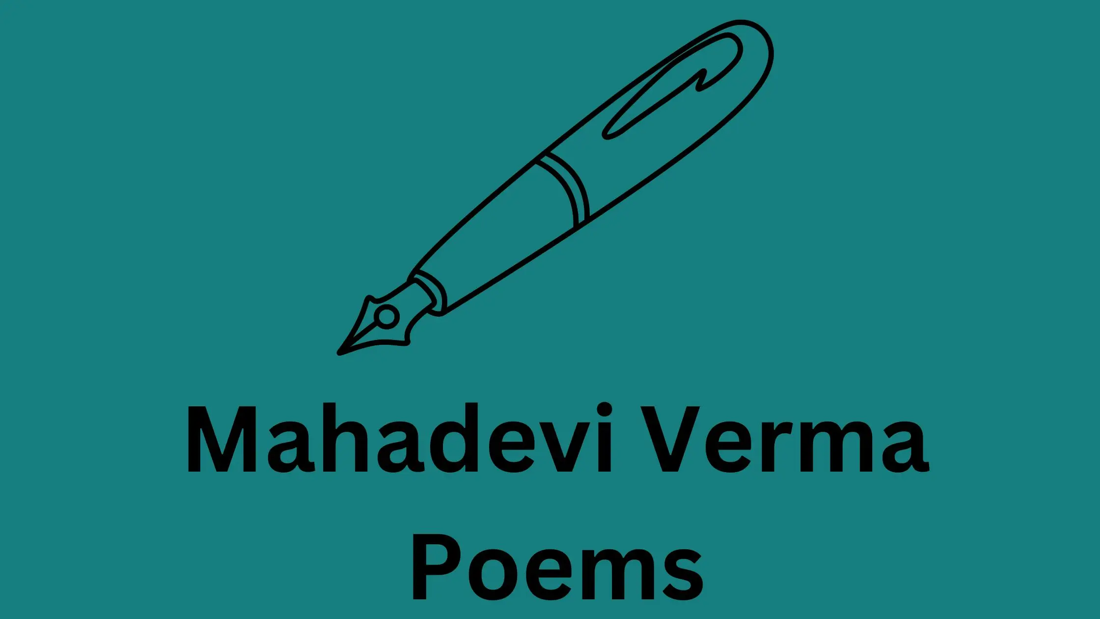 Mahadevi Verma Poems in Hindi
