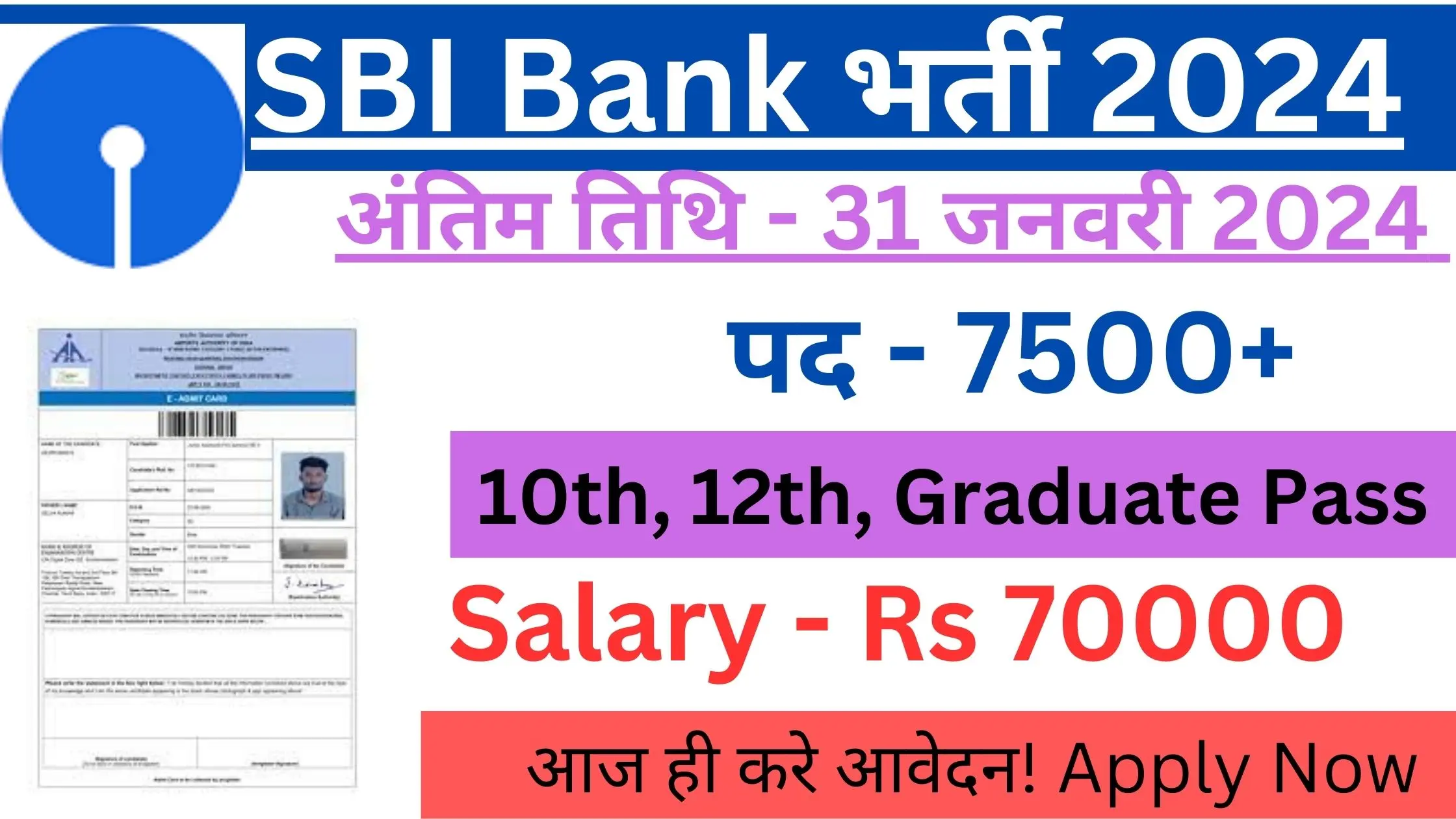 SBI Bank Recruitment 2024